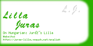 lilla juras business card